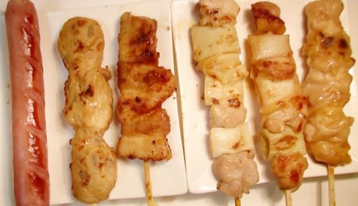 【焼き鳥】ねぎま、豚バラ、もも、つくね