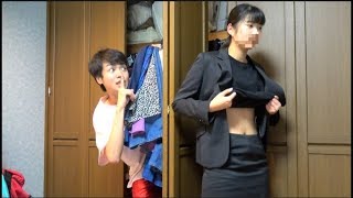 妹を24時間監視します。着替えを覗いた