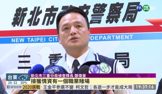 颱風夜擴大臨檢 新北警逮捕29人 | 華視新聞 20190825
