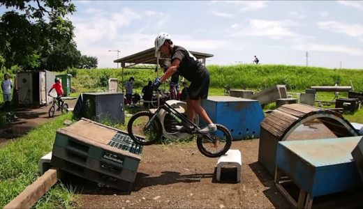Bicycle Trial Wakuwaku Trial Park Tokyo Japan 2019 7 28 自転車トライアル