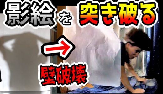 影絵を突き破って人が出てくるドッキリしたら仲悪くなった。