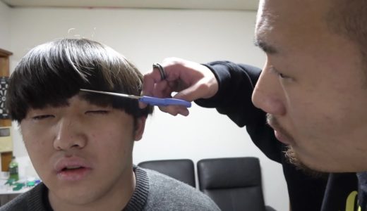 がーどまんの髪の毛いきなり切るだけの動画【ドッキリ】