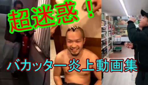 【ありえない！】迷惑バカッター達の不適切炎上動画まとめ