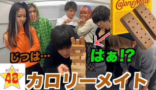 【モニタリング】ジェンガの中にカロリーメイト入ってても気づかれないのか検証してみた