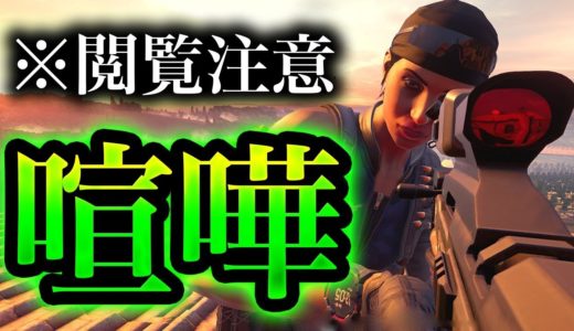 【閲覧注意】突如、ボイチャで喧嘩が始まった、、、【R6S】