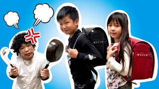 【寸劇】うるさい～ママに説教された！宿題やらないでおやつ！　お手伝いは？　教育　ごっこ遊び★Let’s pretend!