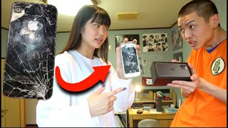 家族のiPhoneを破壊してiPhone11プレゼントしてみた。24時間破壊生活