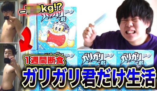 【断食】1週間”ガリガリ君”だけで生活したらガリガリになるのか？【アイスだけダイエット】