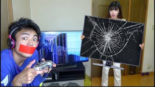 妹を24時間無視し続けた。家を破壊しながら鬼畜すぎた