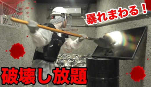 【ブチギレ!?】なんでも壊していい部屋で大暴れしてやった！！