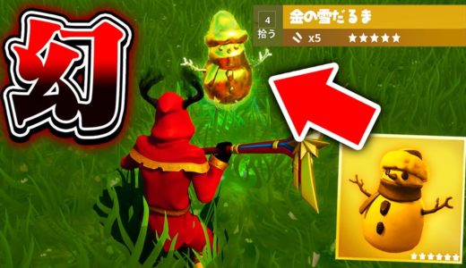 【入手困難】幻の「金の雪だるま」を発見しました！!【フォートナイト / Fortnite】