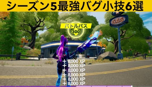 【小技集】経験値が無限にもらえるチートスポット知ってますか？シーズン５最強バグ小技裏技集！【FORTNITE/フォートナイト】