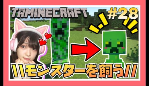 どんなモンスターでもペットにできる魔法を手に入れました！！【タマクラ#28】【マインクラフト】【Minecraft】【マイクラ】【女性ゲーム実況者】【TAMAchan】