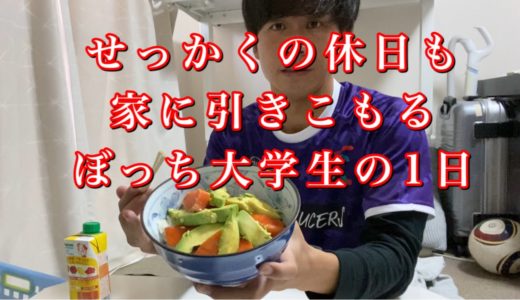 せっかくの休日も家に引きこもるぼっち大学生の1日
