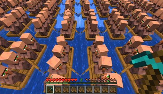 最強の船で村人を運ぶマインクラフト【マイクラ】【超鳥犬猿MODクラフト #5】