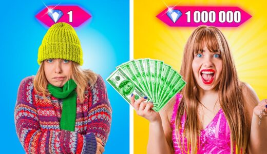 ボンビー女の子が24時間金持ちになったら？！