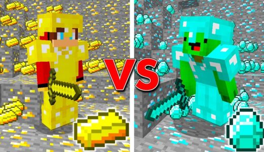 大量の金 VS 大量のダイヤモンドをした結果！？【まいくら・マインクラフト】