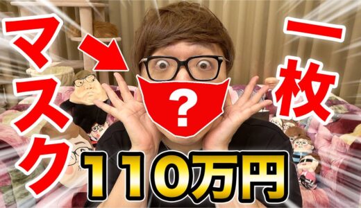 1枚110万円のマスクを購入しました。
