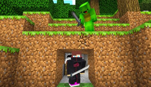 忍者に変身して鬼と本気鬼ごっこをした結果！？【まいくら・マインクラフト】