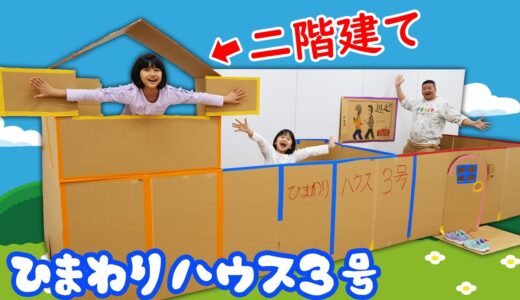 ついに段ボールで二階建て！？ひまわりハウス3号完成！！！himawari-CH