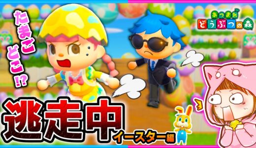 タマゴをすべて集めてクリアしろ！あつ森で逃走中！【あつ森/イースター】【逃走中/鬼ごっこ】