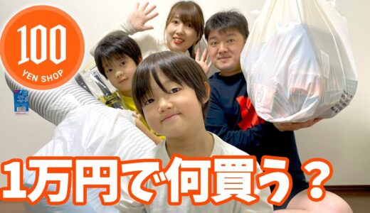 【1万円企画】ダイソーで爆買いしたらロボ家の選んだ商品がヤバすぎたwww