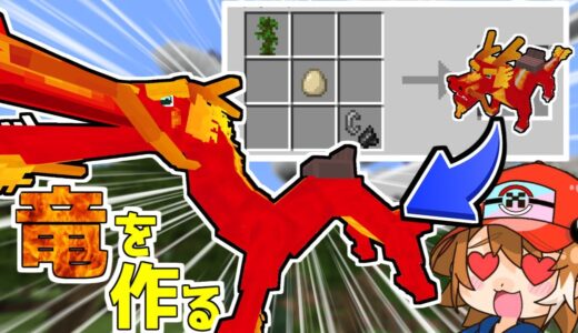 【マイクラ】ドラゴンを作れる世界が最高すぎた！？【ゆっくり実況】
