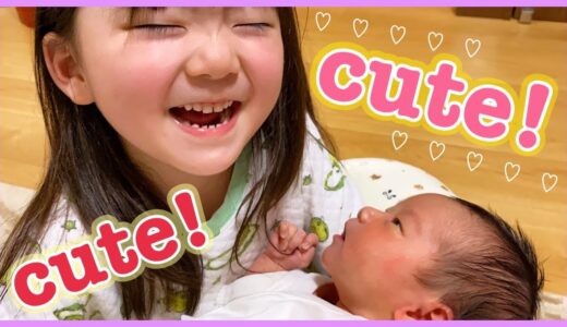 【三姉妹】赤ちゃんへの可愛いが止まらんゆうひなた🥺♡