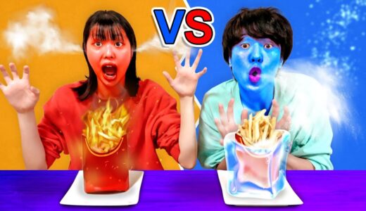 兄妹で“熱い食べ物VS冷たい食べ物”早食いしたら過酷すぎた24時間