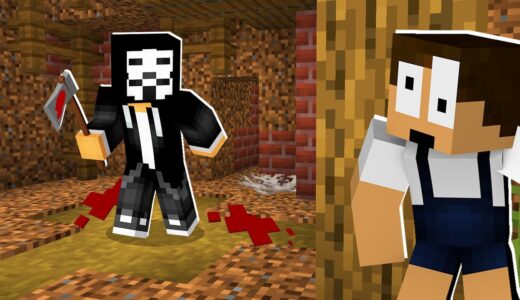 見つかると殺される！？恐怖のかくれんぼ！【まいくら・マインクラフト】