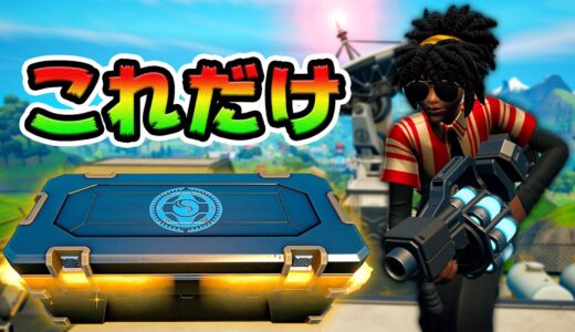 謎の宝箱だけでビクロイを目指せ！【フォートナイト】