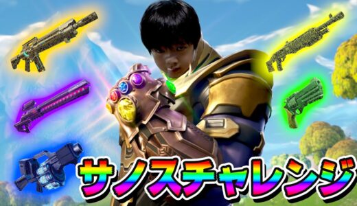 【フォートナイト】全てのレアリティをそろえろ！サノスチャレンジ！で目指せビクロイ！ Fortniteゲーム実況【ロボットゲームズ】