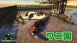 ご覧あれ！サルコスクス達と間近で触れ合える！「ワニ園」完成！【Ark: Survival Evolved】【ARK：Ragnarok】