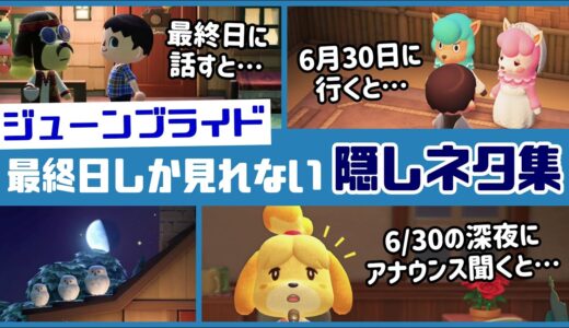 【あつ森】見逃し注意！「ジューンブライド最終日」にしか見られない細かすぎる小ネタ集＆隠しセリフ集！【あつまれ どうぶつの森】@レウンGameTV
