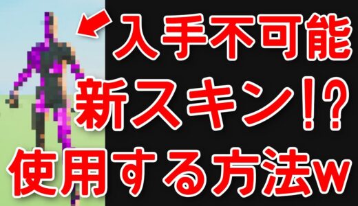【急げ！】入手不可能な謎のスキンを使用できるバグが存在した！w【fortnite】【ラップスキン】【シャドーボム】