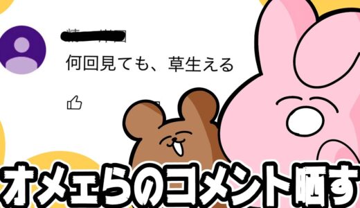 お前らのコメント晒す【ゆるふわ】