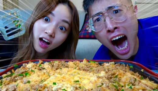 兄妹でキムチ炒飯作りながら前の炎上について解説しました。