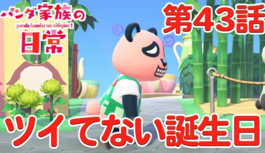 【あつ森アニメ】パンダ家族の日常＃43「ツイてない誕生日」