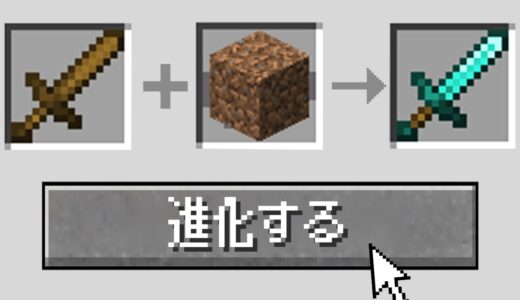 どんなアイテムでも進化できるマインクラフト