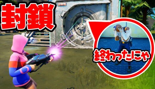 ニャッスルを保管庫の中に閉じ込めたったｗｗｗ【フォートナイト】