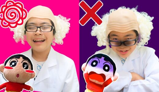 【寸劇】しんちゃんのおじいちゃんは良いおじいちゃん？悪いおじいちゃん？　お菓子の取り合いで孫とケンカ勃発！？　教育　しつけ　鬼滅の刃コラボ