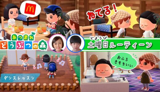 あちゃぴとぎんの土曜日ルーティーン♪あちゃぴのあつ森#11