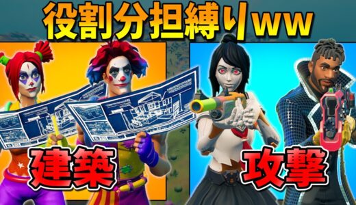 『攻撃』と『建築』でチーム分けしたら死ぬほど面白かったｗｗｗｗｗ【フォートナイト】