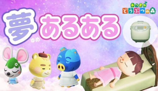 【あつ森アニメ】夢（寝てる時の）あるある【あつまれどうぶつの森】