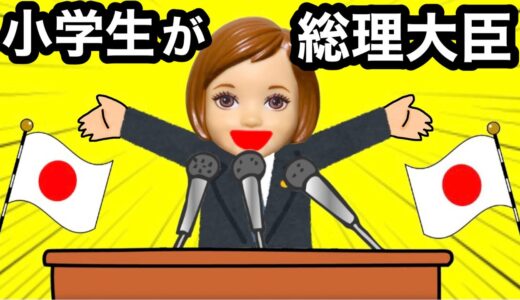 【もしも小学生が総理大臣になったら…】学校で勉強しなくてもいい⁉️ 好きな事ばかりできる授業が最高すぎる★ 天才子供ケーちゃん♪
