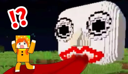 【巨大な顔 VS 最強セキュリティハウス】マイクラで生首だけのでかい顔に食べられるぅ〜😱 超不気味な人間に数々のトラップを仕掛けた結果…⁉️【まいくら minecarft】ぽっぴんず
