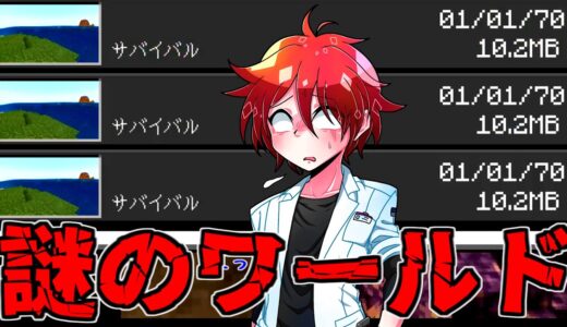[マイクラ] 70年代のワールド？？突如現れた謎ワールド、、、入ってみたら、、：統合版1.17 [Minecraft]