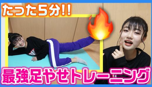 【1日5分】1週間で痩せる！ろこの脚やせトレーニング！！【ダイエット】