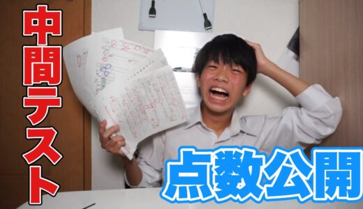 【点数公開】前日に全てを賭けた中間テストの点数を公開します.....