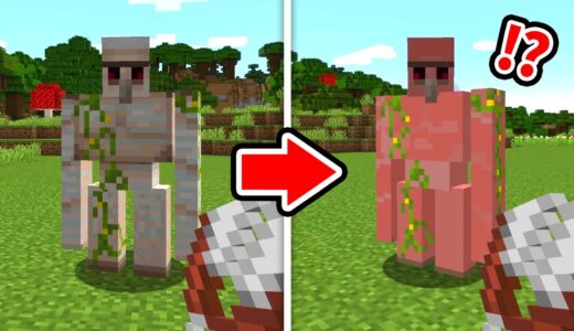 MOBの皮をはぎ取って最強のMOB装備を作るマインクラフト【マイクラ】